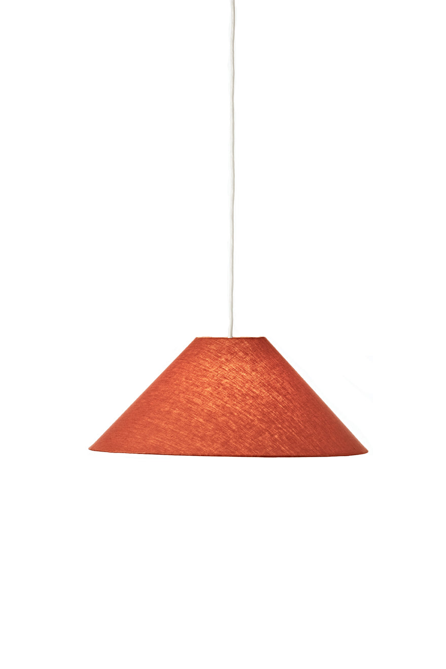 Burnt orange deals ceiling light shade