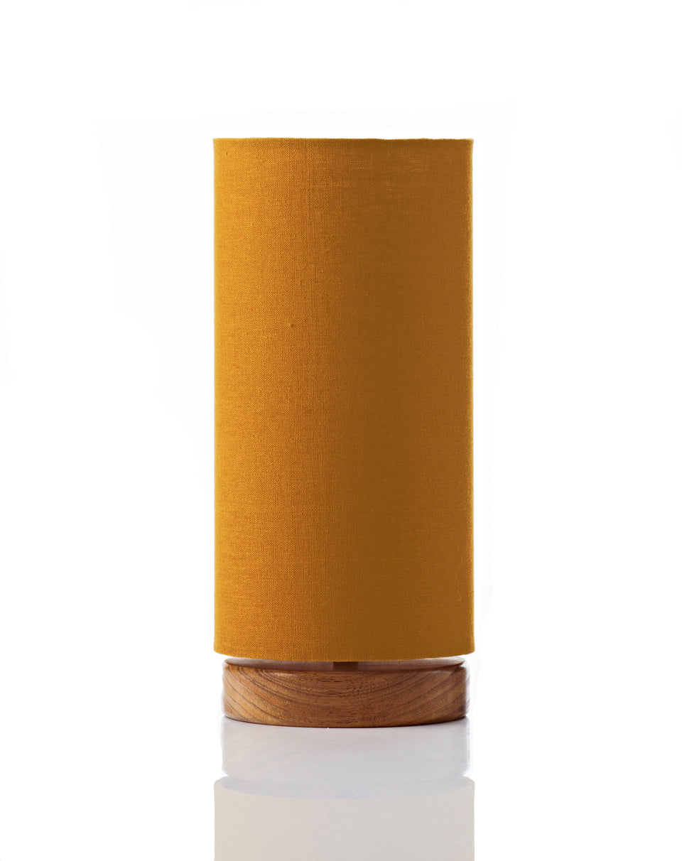 Disc Lamp • Mustard Linen